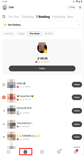 طريقة عمل بث مباشر في azar