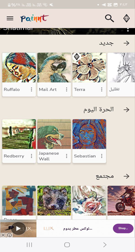 اضافة فلاتر وتأثيرات في برنامج Painnt - Pro Art Filters